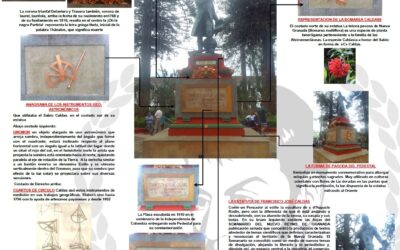 Infografía del pedestal del sabio Caldas